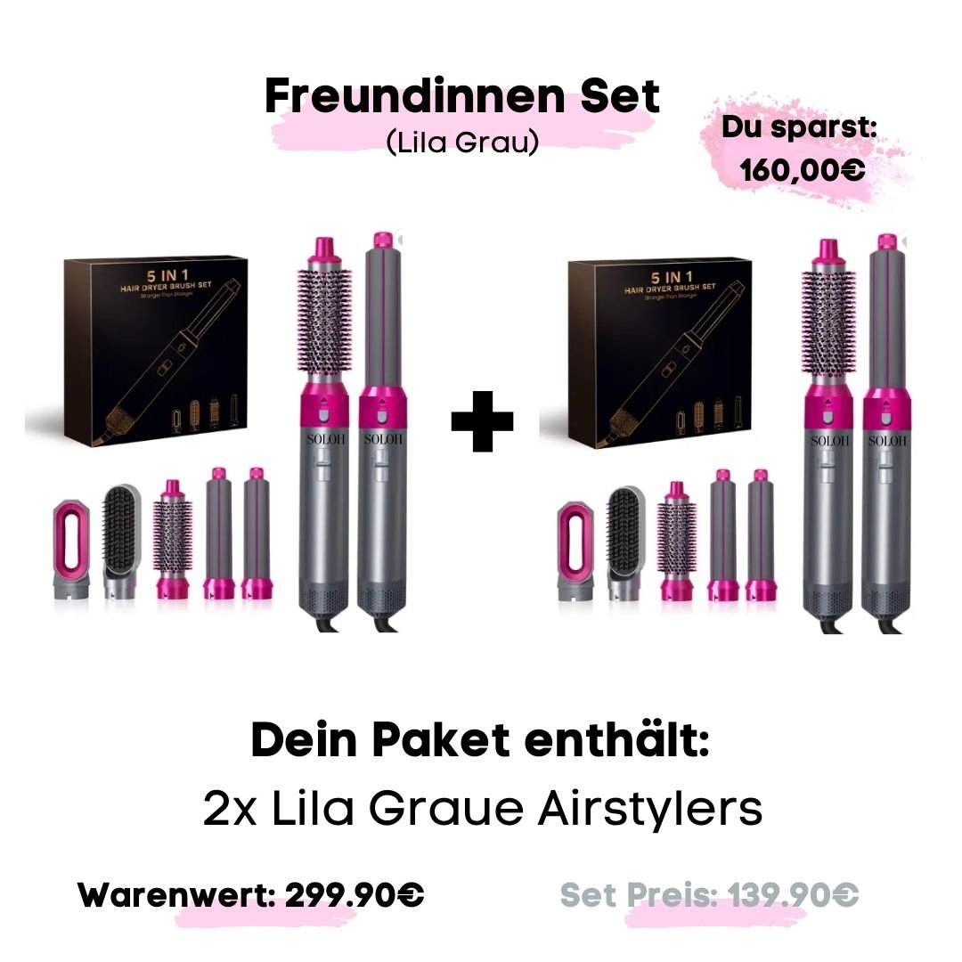 5in1 - Airstyler, perfektes Haar mit einem Gerät - SOLOH
