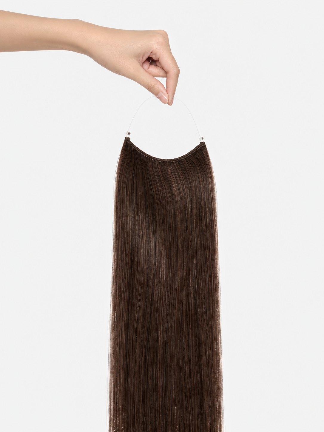Remy Halo Extensions 120g – Glatt mit 2 Clip-In-Strähnen
