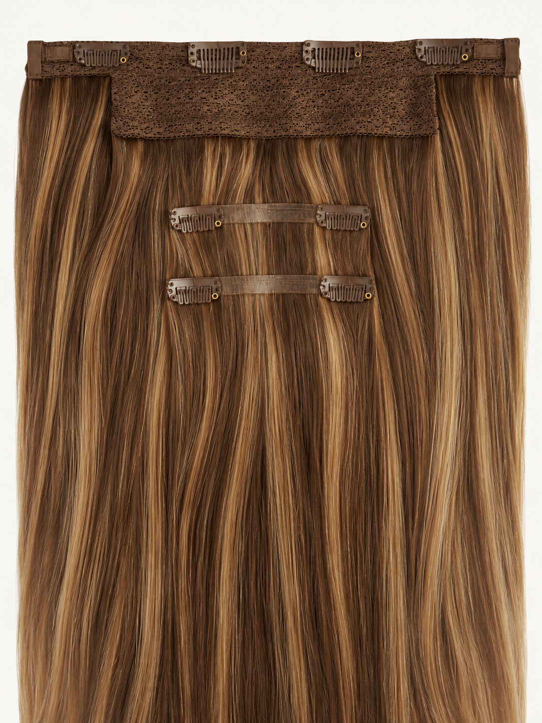 Remy Halo Extensions 120g – P4/27 Brown with Caramel Highlights