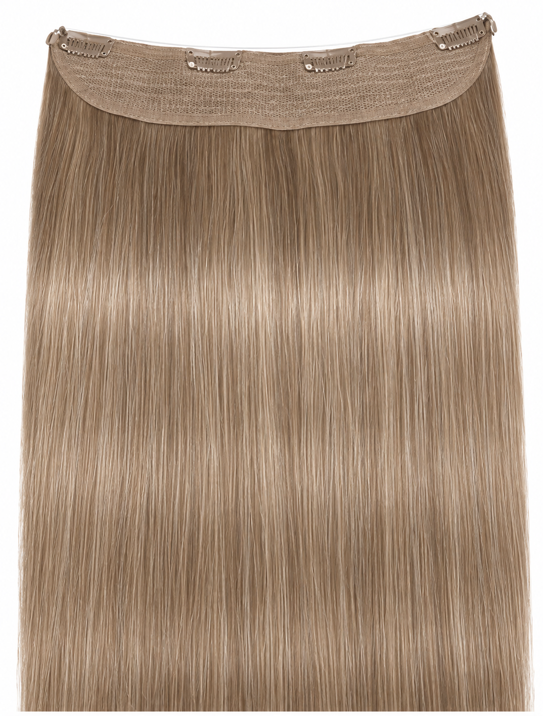 Remy Halo Extensions – Glatt – 14 Dark Ash Blonde