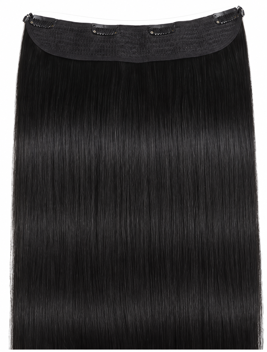 Remy Halo Extensions – Glatt – 1B Natural Black