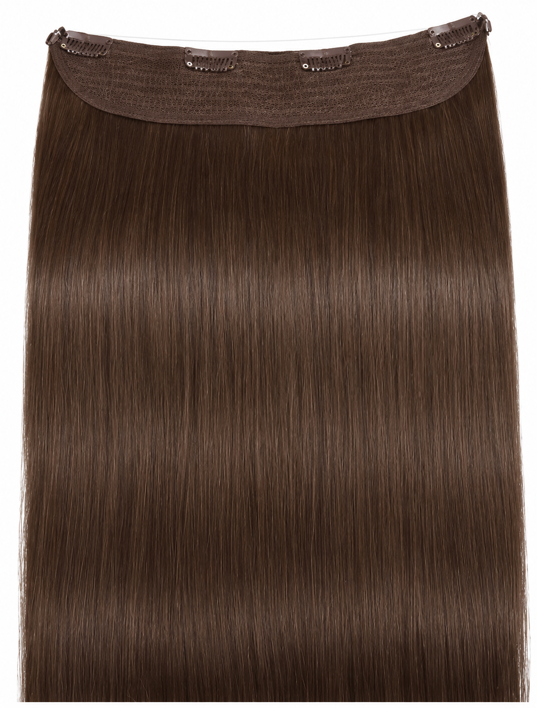 Remy Halo Extensions – Glatt – 2 Dark Brown