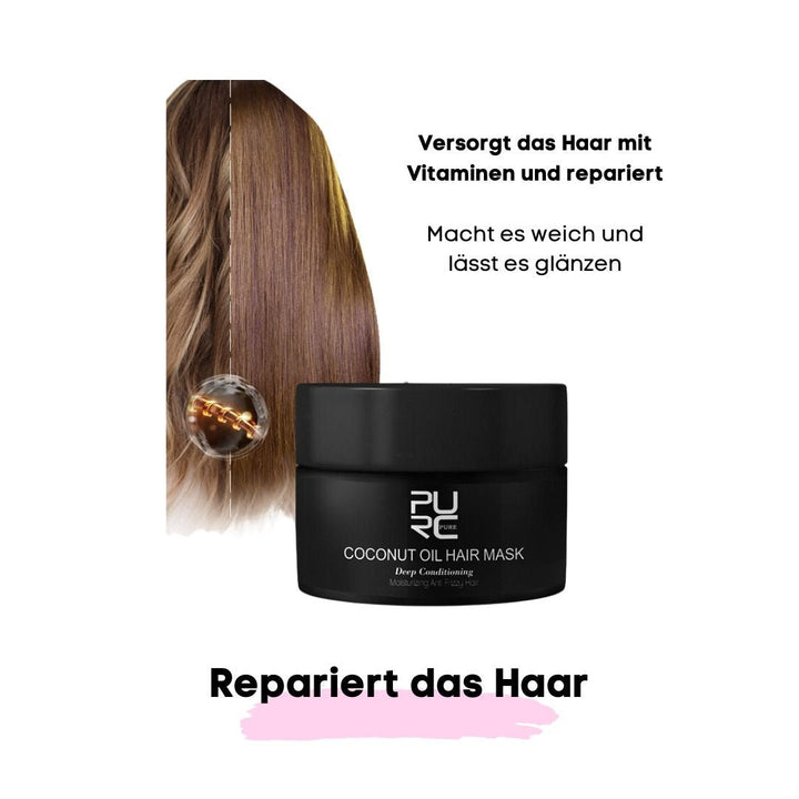 Coconut Oil - Haarmaske (für glänzend weiches Haar) - SOLOH