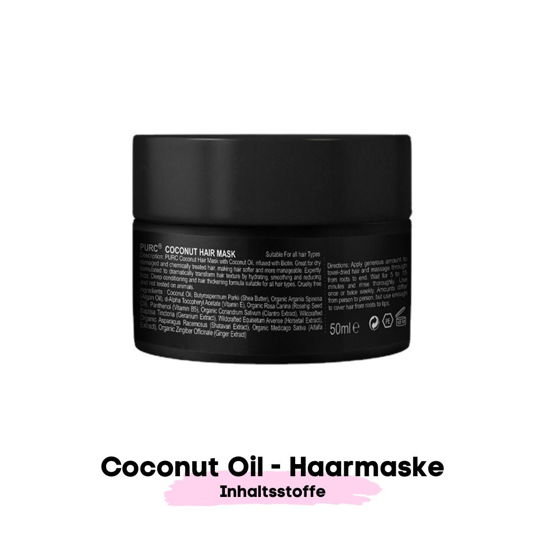 Coconut Oil - Haarmaske (für glänzend weiches Haar) - SOLOH