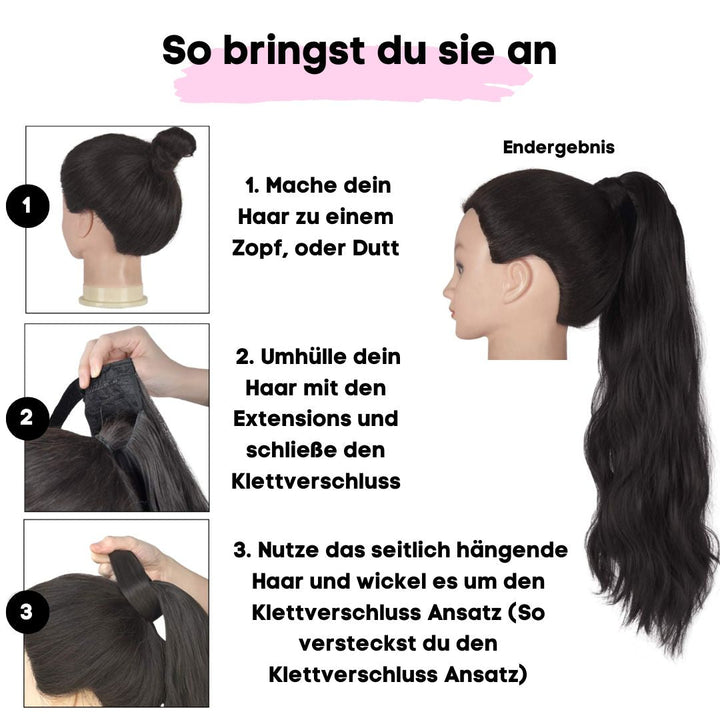 Klettverschluss | Zopf Extensions - SOLOH